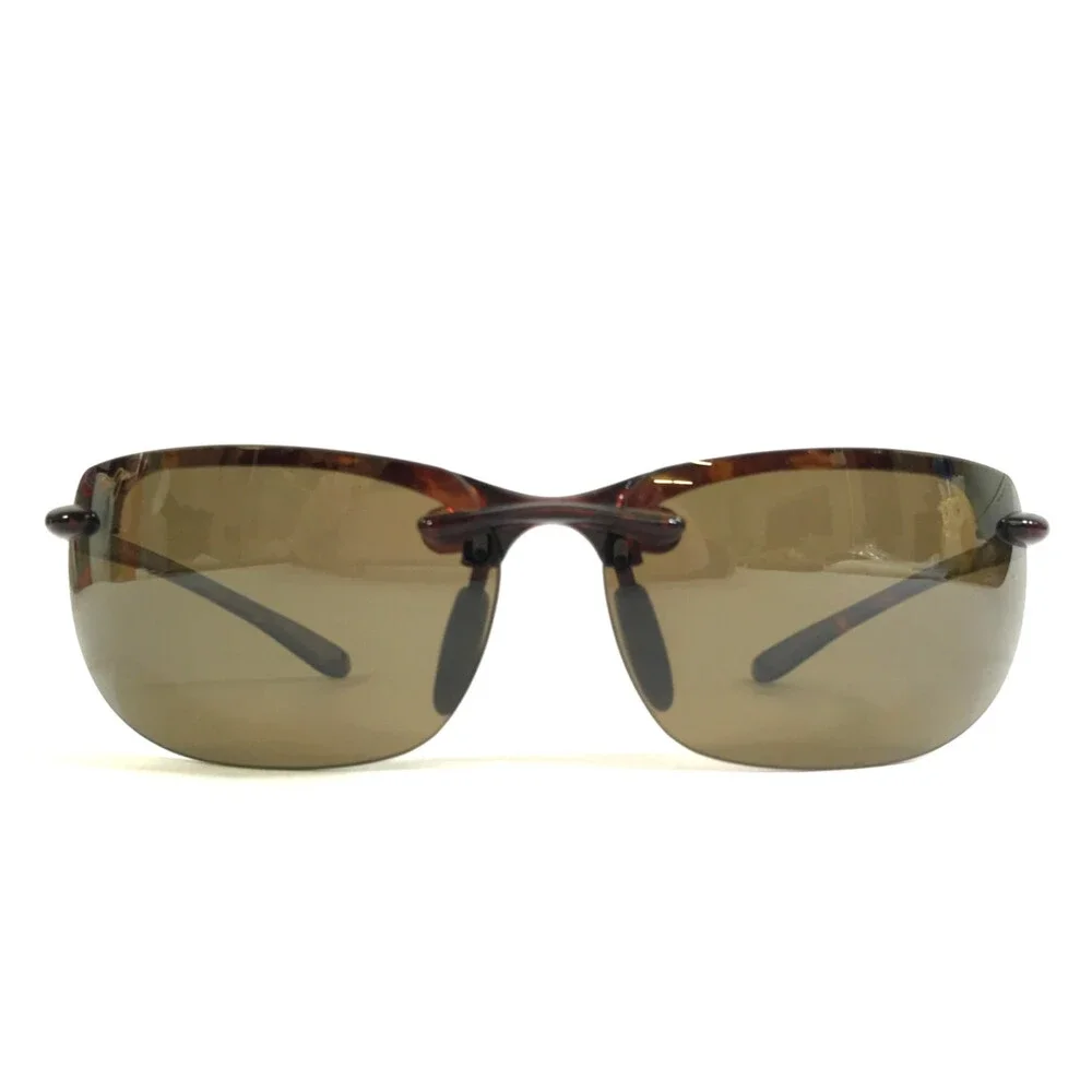 Maui Jim Sunglasses Banyans MJ-412-10 Tortoise Rimless Frames with HCL Bronze